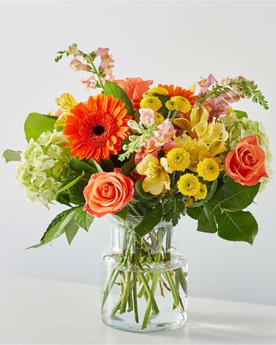 The spirit of a sunny autumn day in a beautiful bouquet.